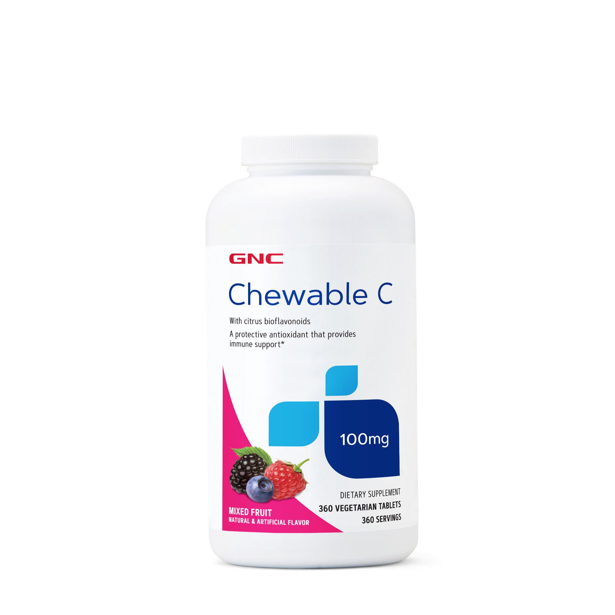 Chewable C 100 MG Chewable Mixed Fruit GNC